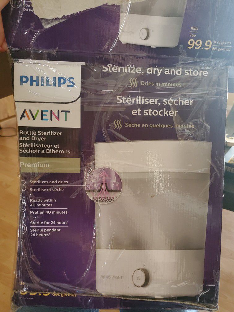 New Philips Avent Premium Bottle Sterilizer And Dryer 