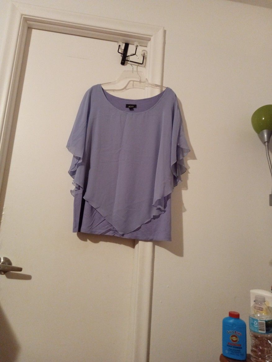 Violet Short Sleeve Top 2 X