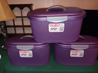 Sterilite Storage Containers (3)
