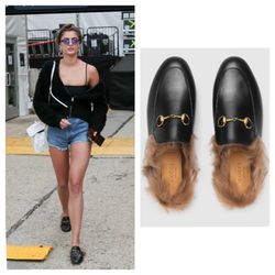 🖤Gucci Princetown Leather Fur Mule🖤VGUC $1130