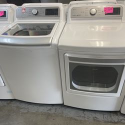 Lg New Washer 5.5 Cu Ft And Used Dryer 
