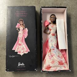 Avon Rose Splendor Barbie Collector Pink Label African American 2010