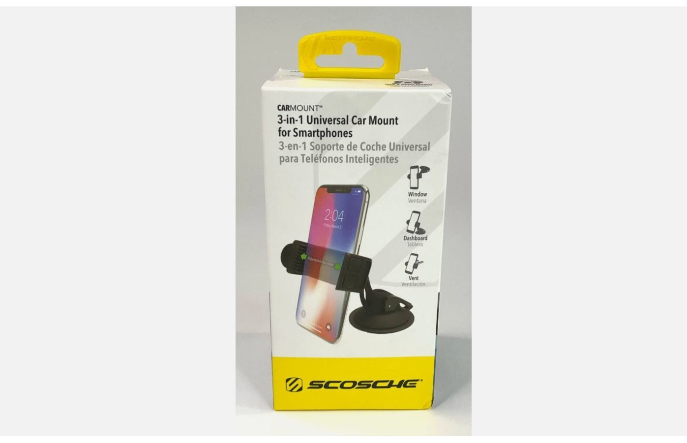 Scosche 3-in-1 Universal Car Mount For Smartphones - NEW, SEALED