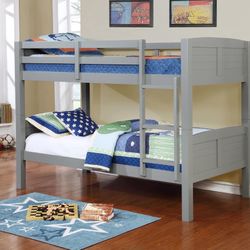 New In Box  Twin Size Bunk Bed, With 2 Mattress, We Can Deliver. Litera Con Colchones.