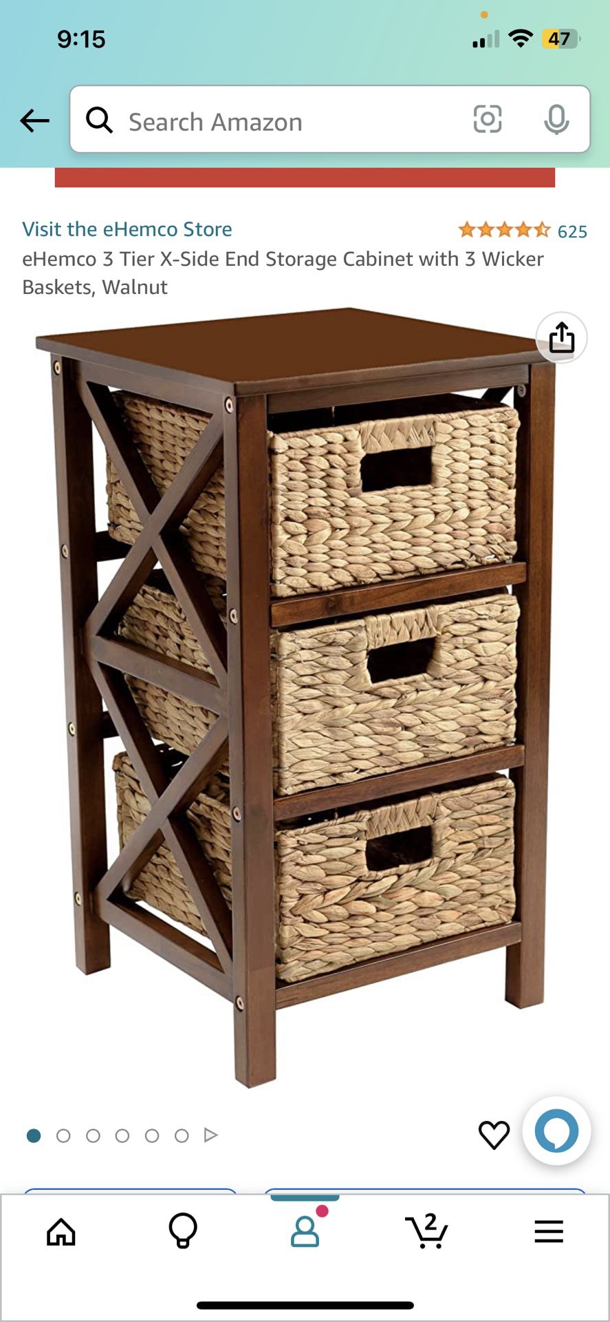 3 Tier Drawer With Baskets (new In Box)