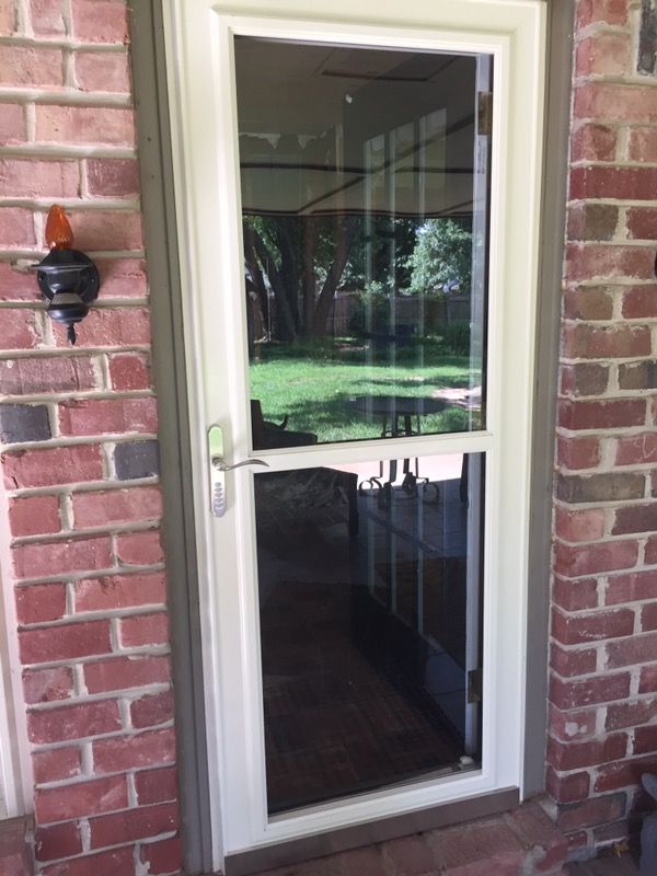 Larson Tradewinds 32 Almond Colored Aluminum Full View Door W