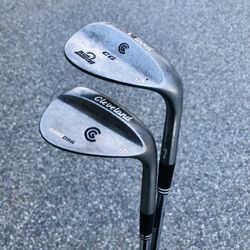 Cleveland Golf 56* & 64* Wedges with Steel Shafts