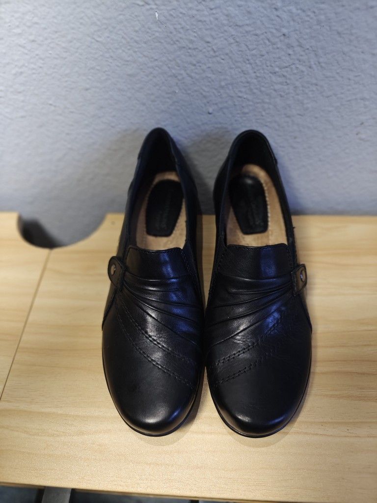 Earth Origins By Earth Women's Black Flats Slip-On Loafe Size 9M.