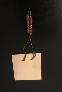 Rose Gold Faceted Bead Earrings
