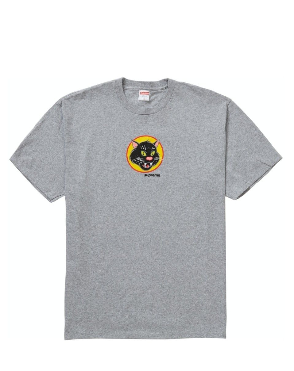 Supreme Cat Tshirt Size Medium Gray Color New With Receipt From