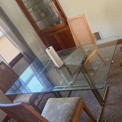 Glass Dinning Room Table 