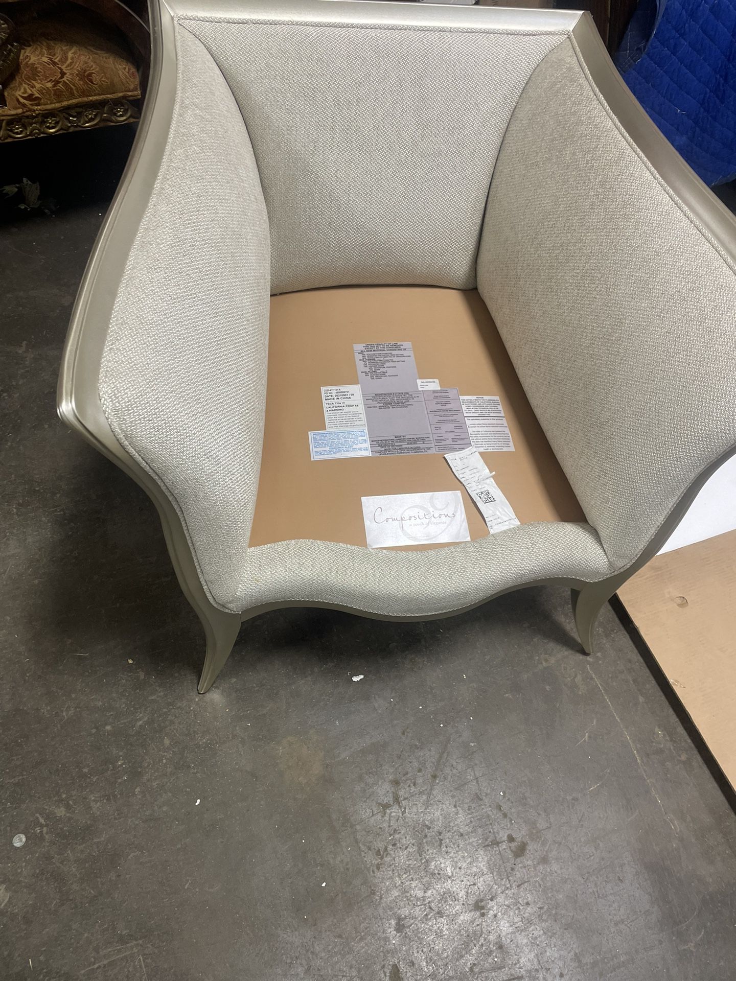 Luxury Caracole Lounge Chair - No Cushion