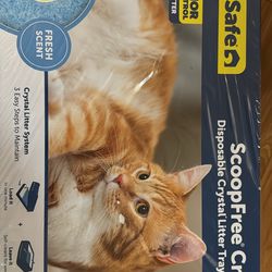 PetSafe ScoopFree Crystal Disposable Cat Litter Trays, Silica Crystals, 3-Pack