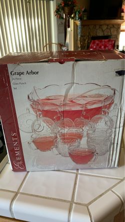Glass punch set 26 piece