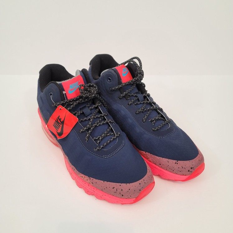 Nike Air Max Invigor Mid Obsidian Blue Pink Sneakers 858654-401 Mens US 9.5 New!