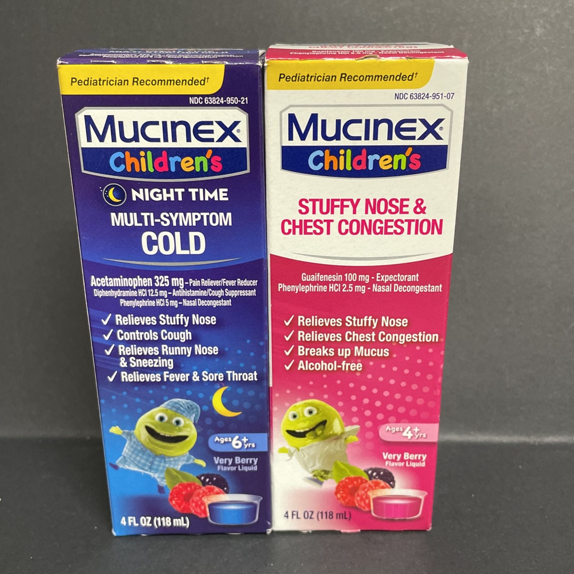 $15 For Both Mucinex Children’s Stuffy Nose & Chest Congestion + Night Time Brand New