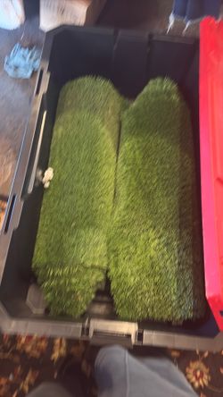 Fake grass aisle for wedding or event