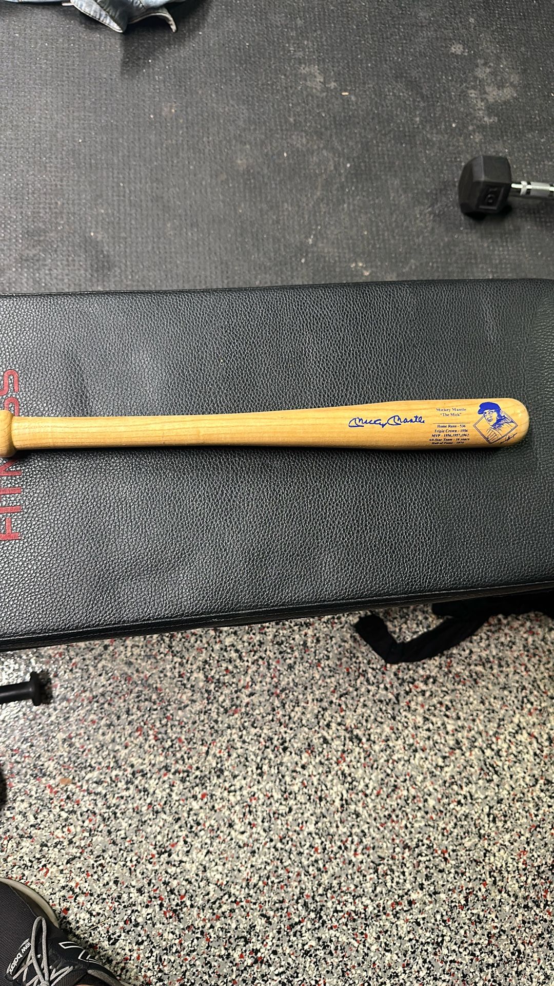 Mickey Mantle Replica Signature Bat