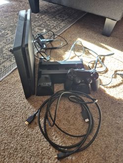 PS4 with controller, charger and hdmi cord