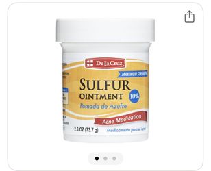 New De La Cruz Acne Medication With Sulfur