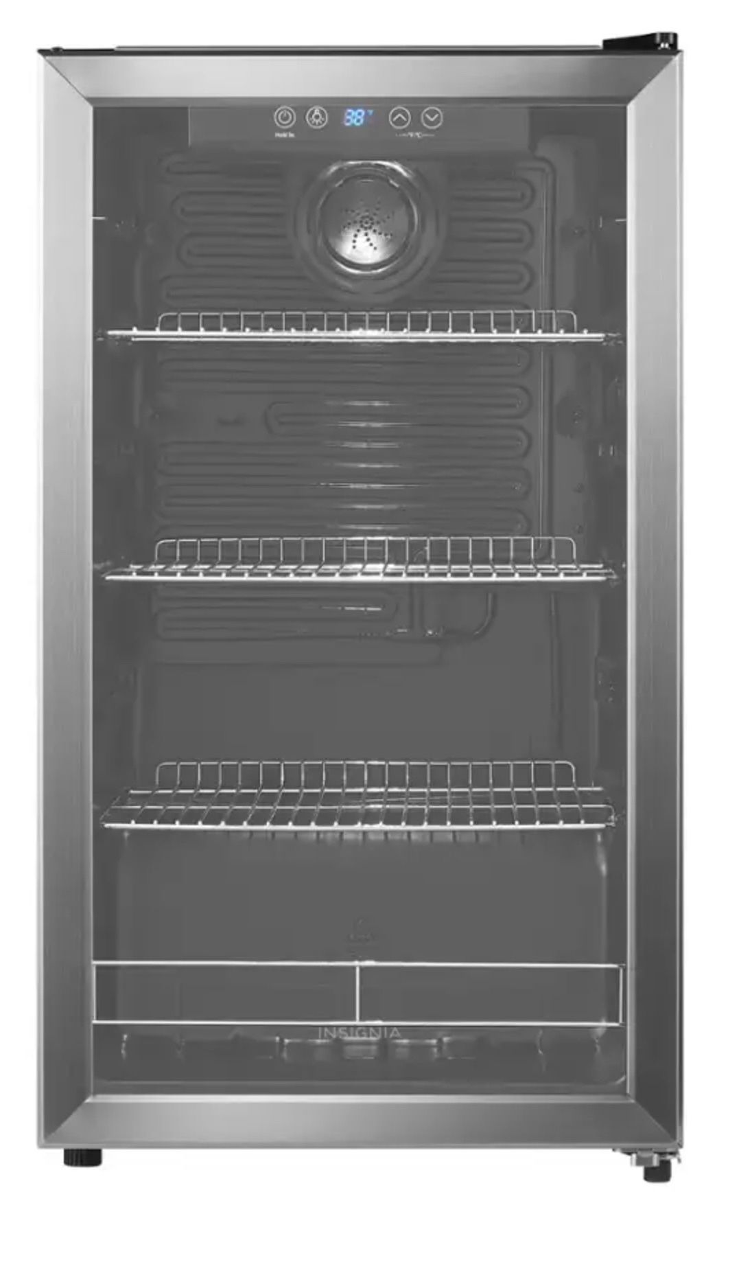 Stainless Steel 115 Can Mini Fridge 