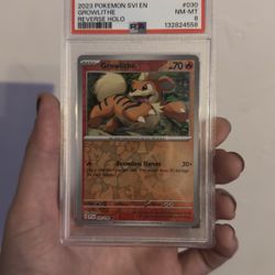 PSA 8 GROWLITHE (reverse holo)