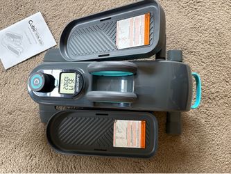 Compact elliptical exercise machine