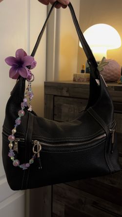 Genuine Leather Tignanello Large Black Bag