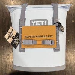 New YETI Hopper M12 Soft Backpack Cooler Big Sky Blue Model HOPPBPM12