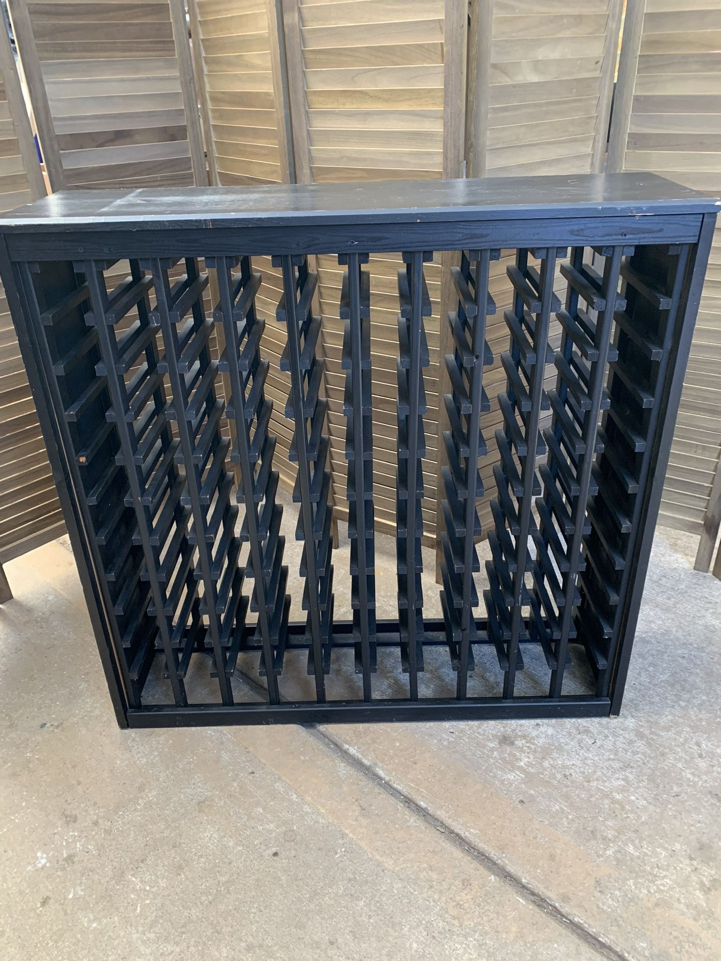 Wine Rack / 100 bottles  42 W x 12 D x 41 ¼  H