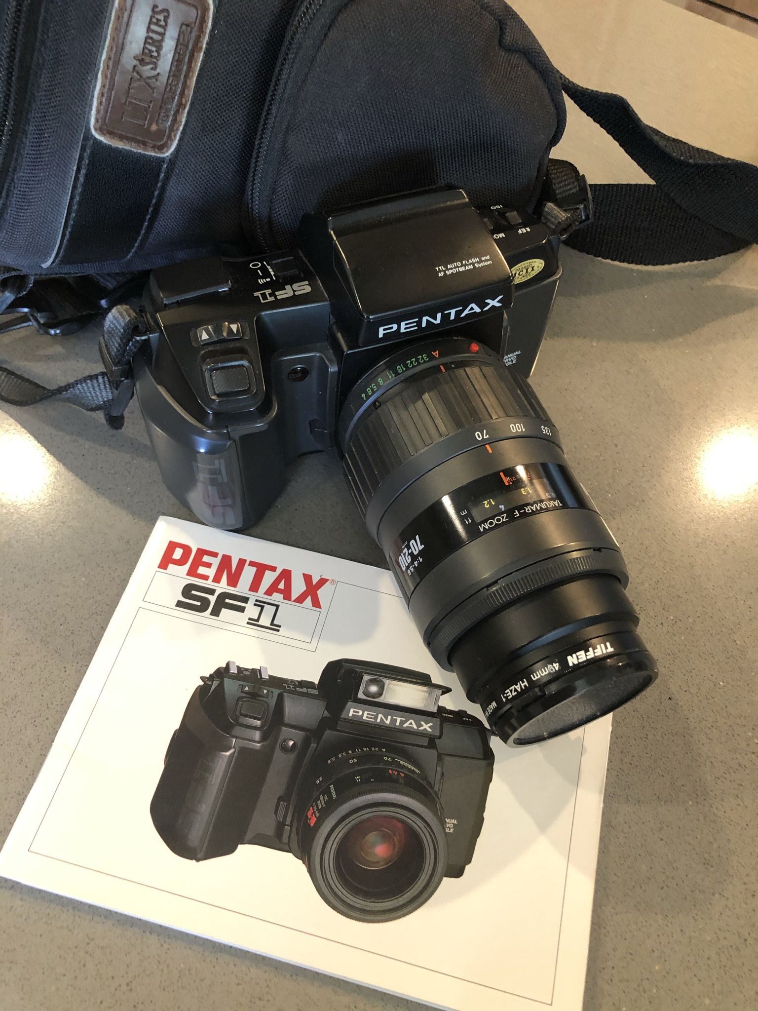 Pentax SF1 Camera With A 70-210 Takumar-F Zoom Lens