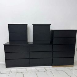 Dresser,  Chest And Nightstands  - Cómoda,  Gavetero Y Mesitas De Noche 