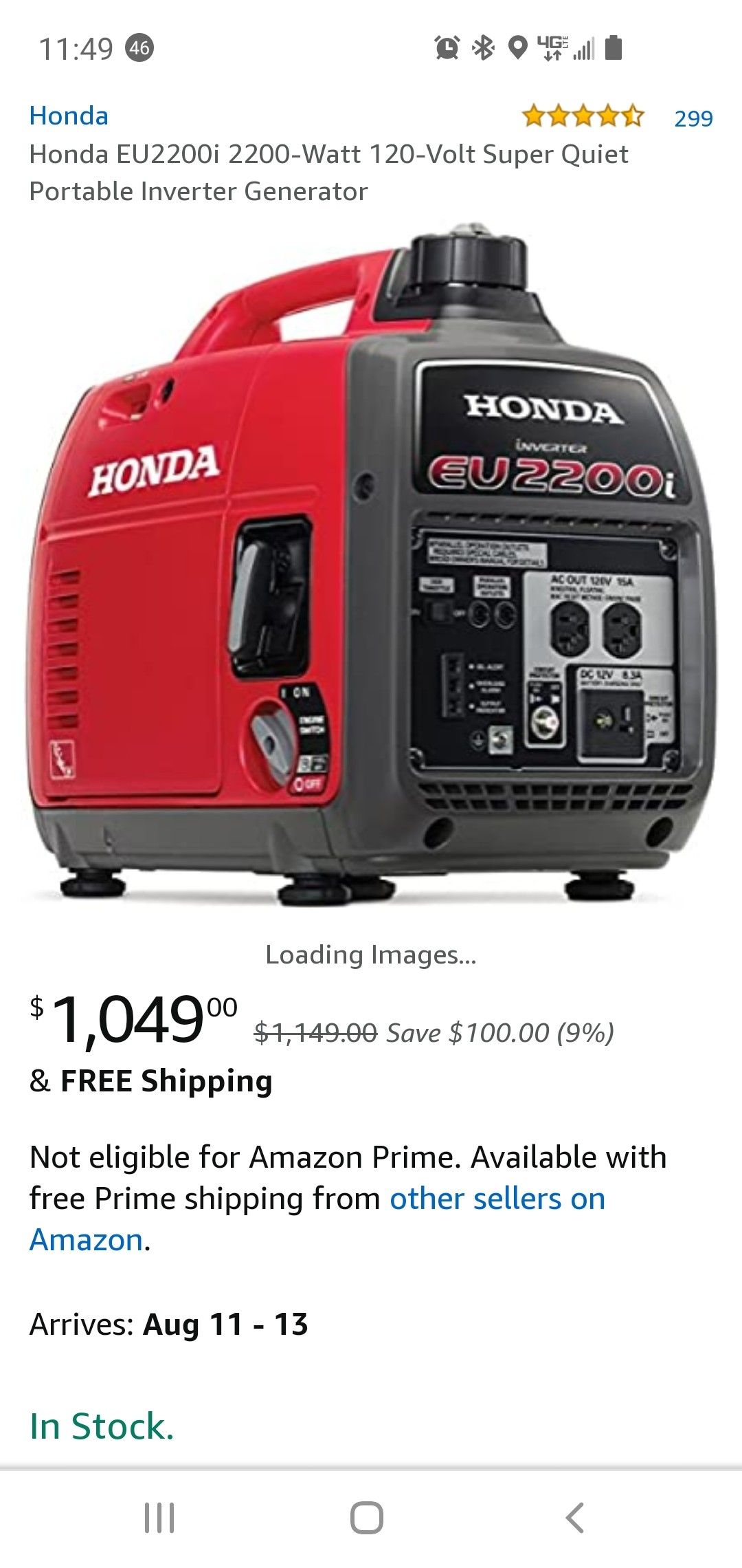 Honda suit case generator