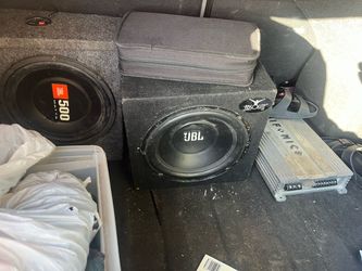 JBL 500W Subwoofer with Enclosure Box