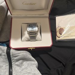 Cartier Watch Blue Face 