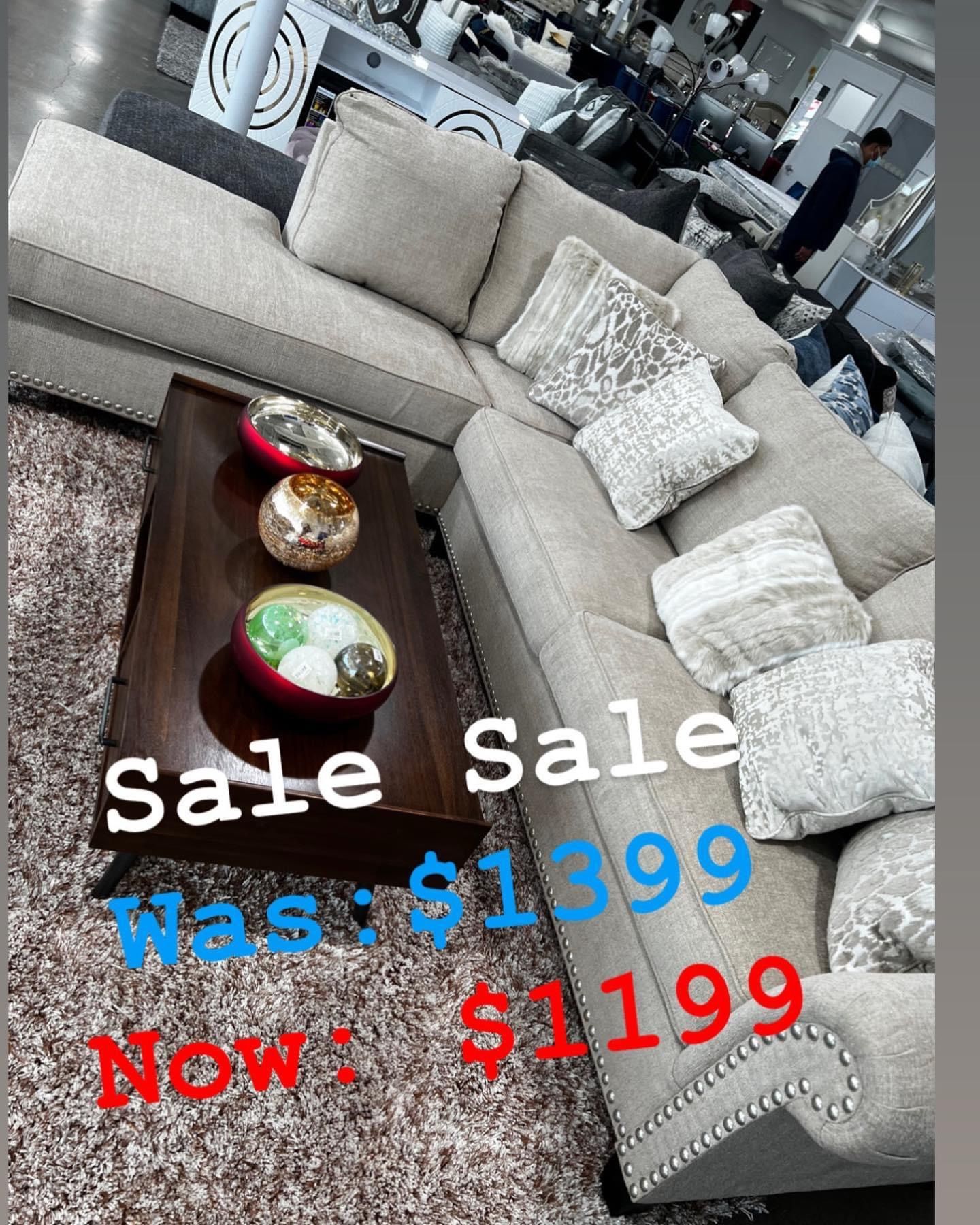 Sectional In Stock For Immediate Delivery