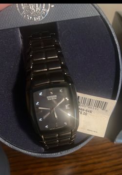 Men’s citizens eco drive black watch new