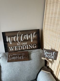 Rustic Wedding Signs