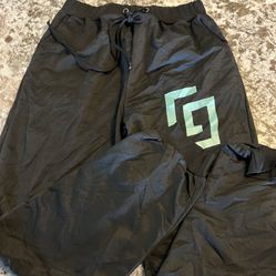 XL Black Green Mens Sweatpants Joggers Karl Jacobs Logo Unisex Fall Winter X Large NEW WITHOUT TAGS