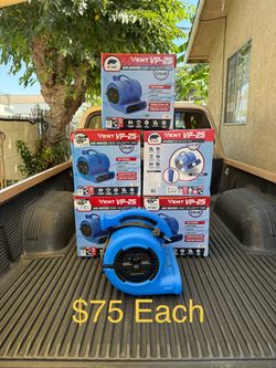 B-Air 1/4 HP Air Mover Blower Fan for Water Damage Restoration Carpet Dryer Floor Home and Plumbing Use in Blue