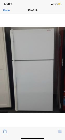 Top and bottom fridge with warranty