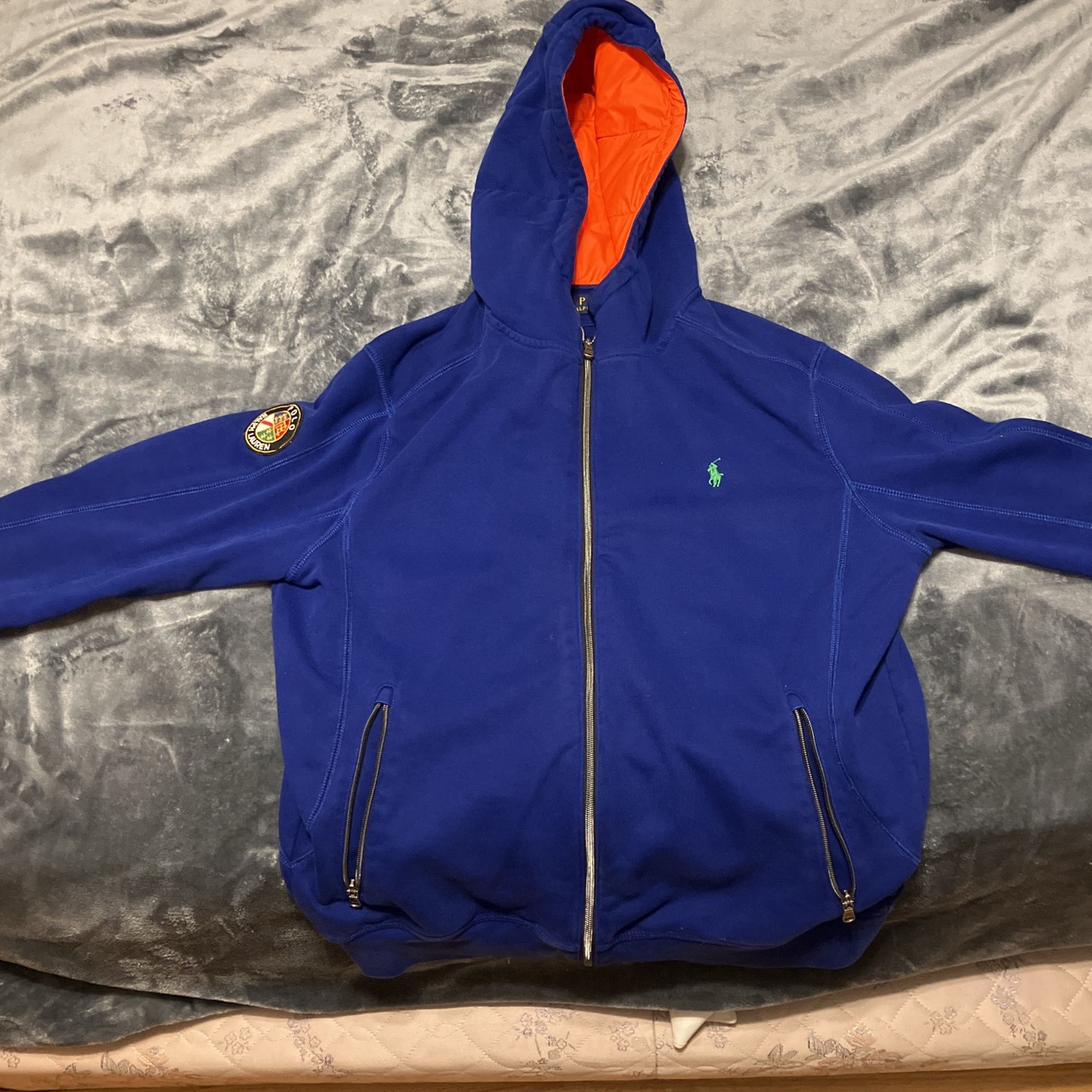Blue Polo Jacket Men’s Medium