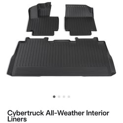 Tesla Cyber truck weather mats