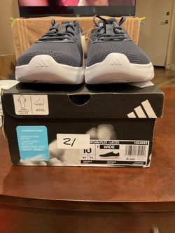 Adidas Cloudfoam Flex Laces Wide Sneakers Men’s Size 10 Wide