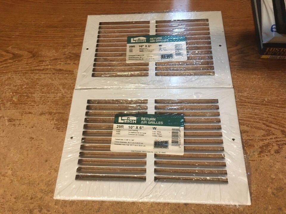 Lot Of Two Leigh Air Grilles 10 X 6 Sealed New