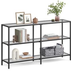 VASAGLE 51.2 Inch Console Table With 3 Shelves, Sofa Table, Entryway Table