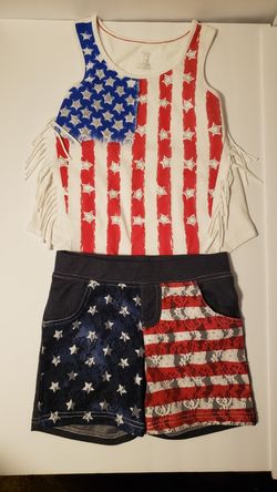 Girl's Red, White, and Blue Outfit