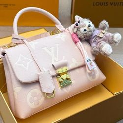 Women's strawberry pink handbag, fashionable and versatile