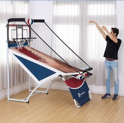 Foldable 2 Player Arcade Basketball Game – Electronic Scoreboard