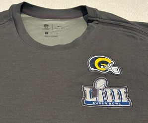 Nike Los Angeles Rams Super Bowl LIII Dri-FIT Long Sleeve Shirt XL
